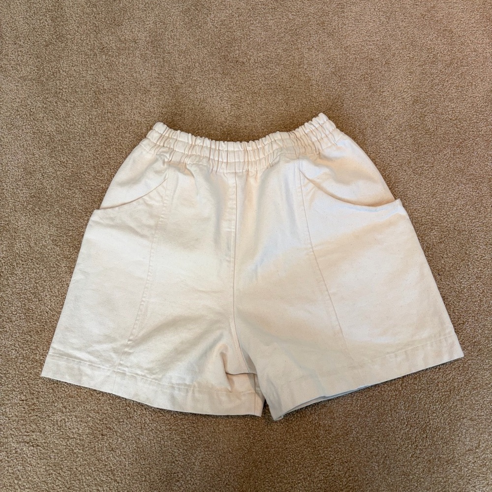 Elizabeth Suzann Cream Clyde Shorts
